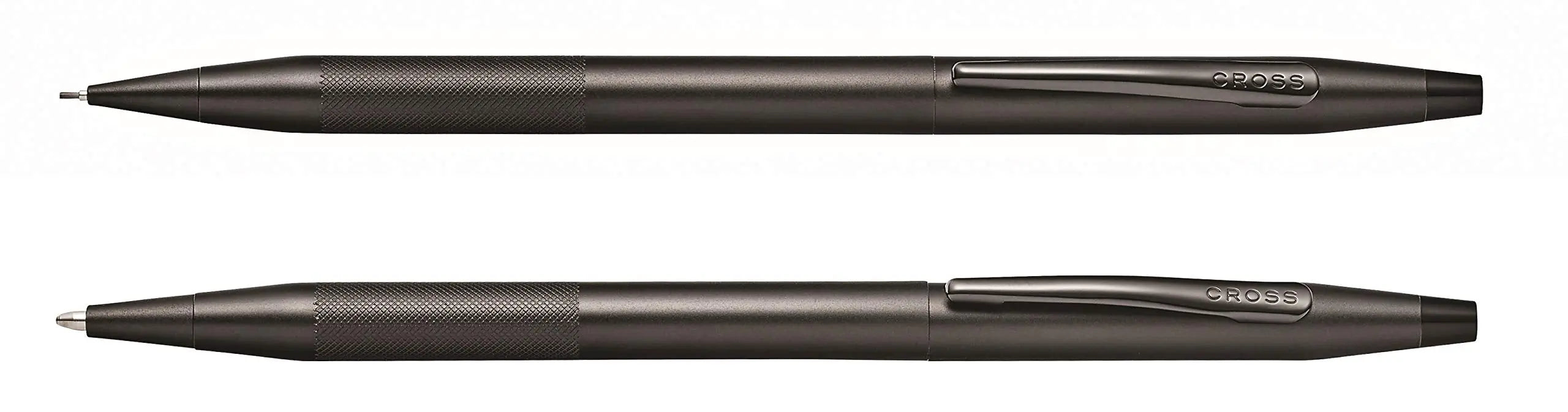 Cross Classic Century Refillable Ballpoint Pen and 0.7mm Pencil Set, Includes Premium Gift Box - Black Micro-Knurl - crosspenmall.com