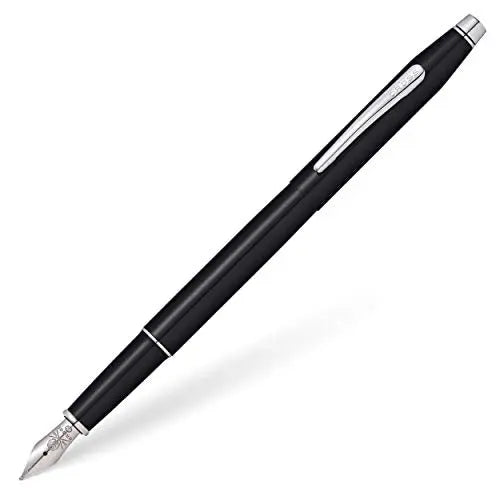 Cross Classic Century Refillable Fountain Pen, Medium Nib, Includes Premium Gift Box - Black Lacquer - crosspenmall.com