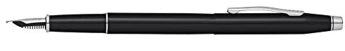 Cross Classic Century Refillable Fountain Pen, Medium Nib, Includes Premium Gift Box - Black Lacquer - crosspenmall.com