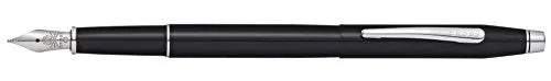Cross Classic Century Refillable Fountain Pen, Medium Nib, Includes Premium Gift Box - Black Lacquer - crosspenmall.com