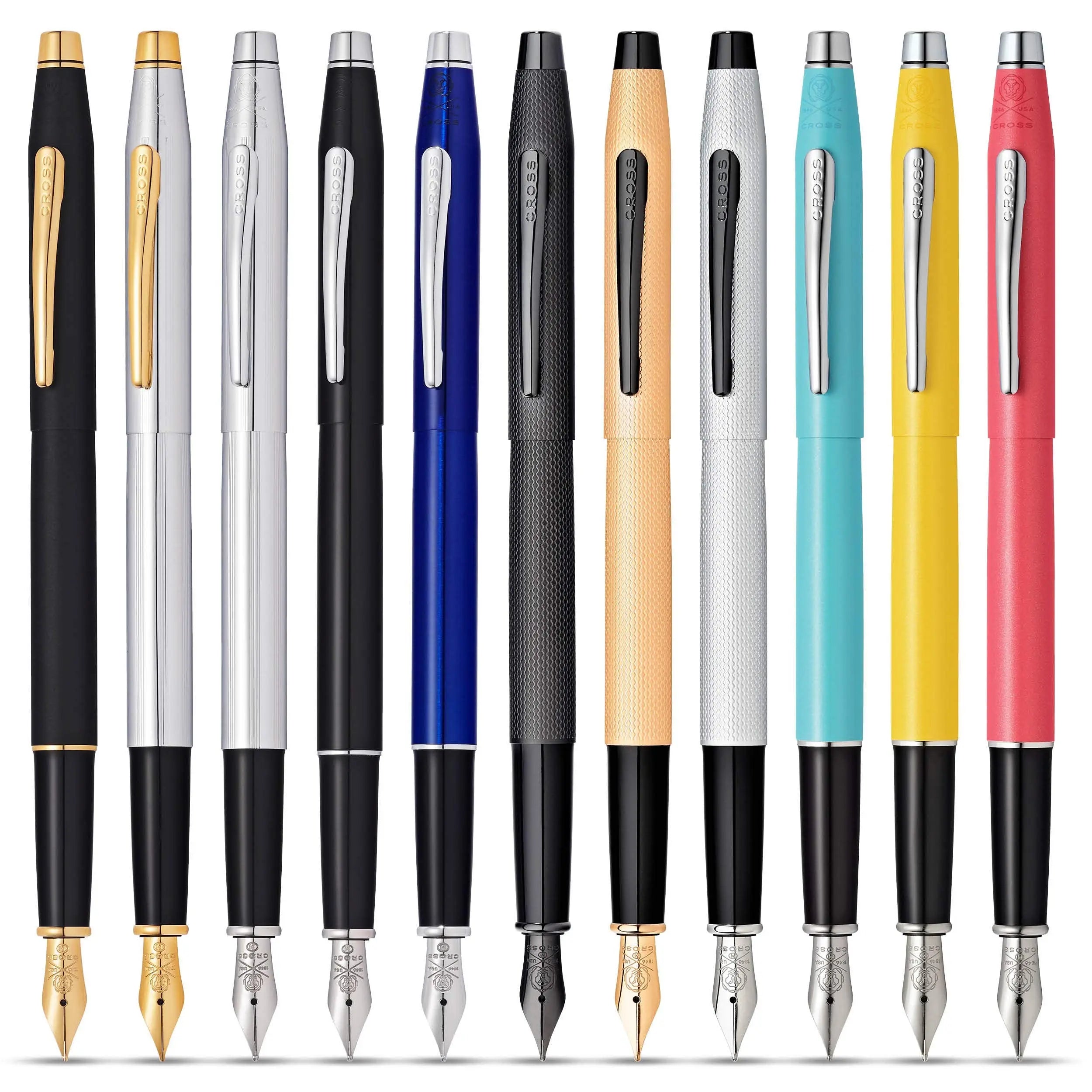 Cross Classic Century Refillable Fountain Pen, Medium Nib, Includes Premium Gift Box - Coral Pearlescent Lacquer - crosspenmall.com