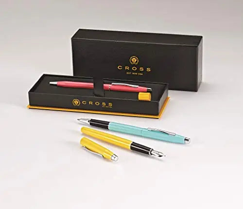 Cross Classic Century Refillable Fountain Pen, Medium Nib, Includes Premium Gift Box - Sea Foam Pearlescent Lacquer Cross