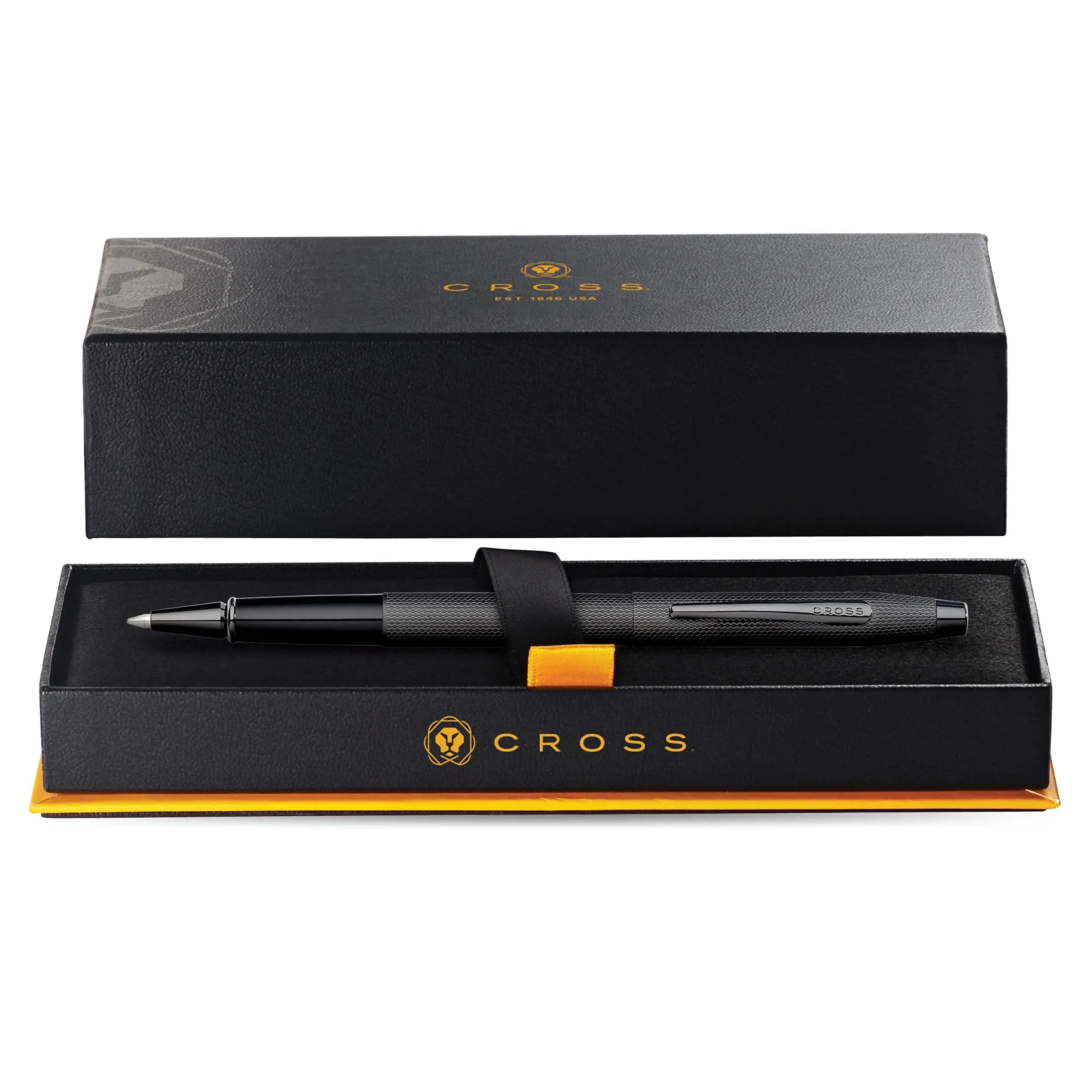 Cross Classic Century Refillable Gel Ink Rollerball Pen, Medium Rollerball, Includes Premium Gift Box - Brushed Black - crosspenmall.com