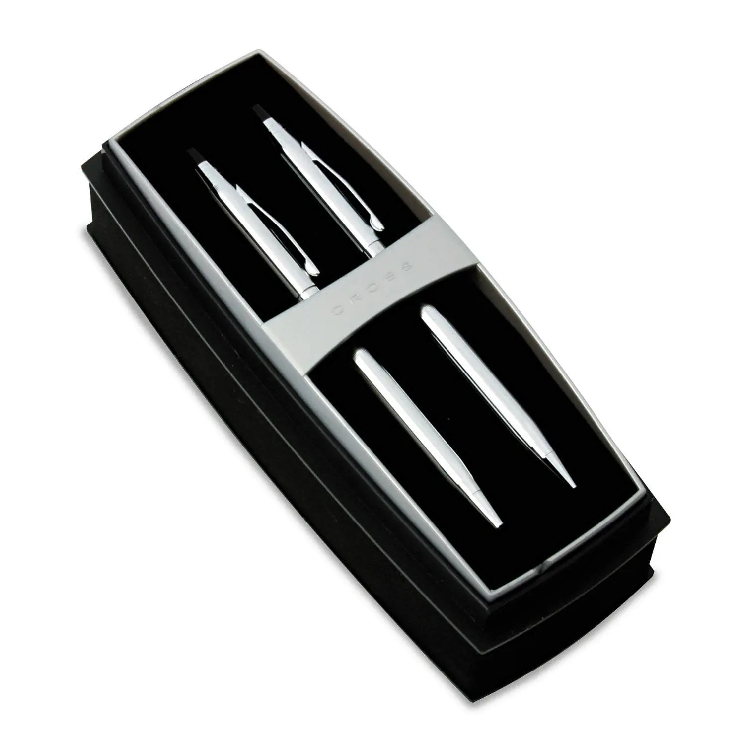 Cross Classic Century Refillable Medium Ballpoint Pen And 0.7mm Pencil Set, Includes Premium Gift Box - Lustrous Chrome Cross