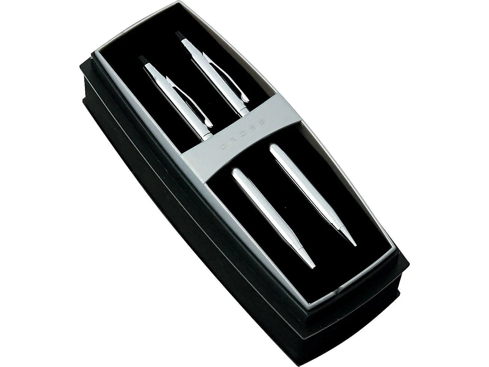 Cross Classic Century Refillable Medium Ballpoint Pen And 0.7mm Pencil Set, Includes Premium Gift Box - Lustrous Chrome Cross