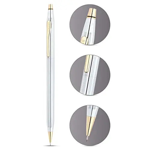 Cross Classic Century Refillable Pencil, 0.7mm, Includes Premium Gift Box - Medalist Chrome Cross