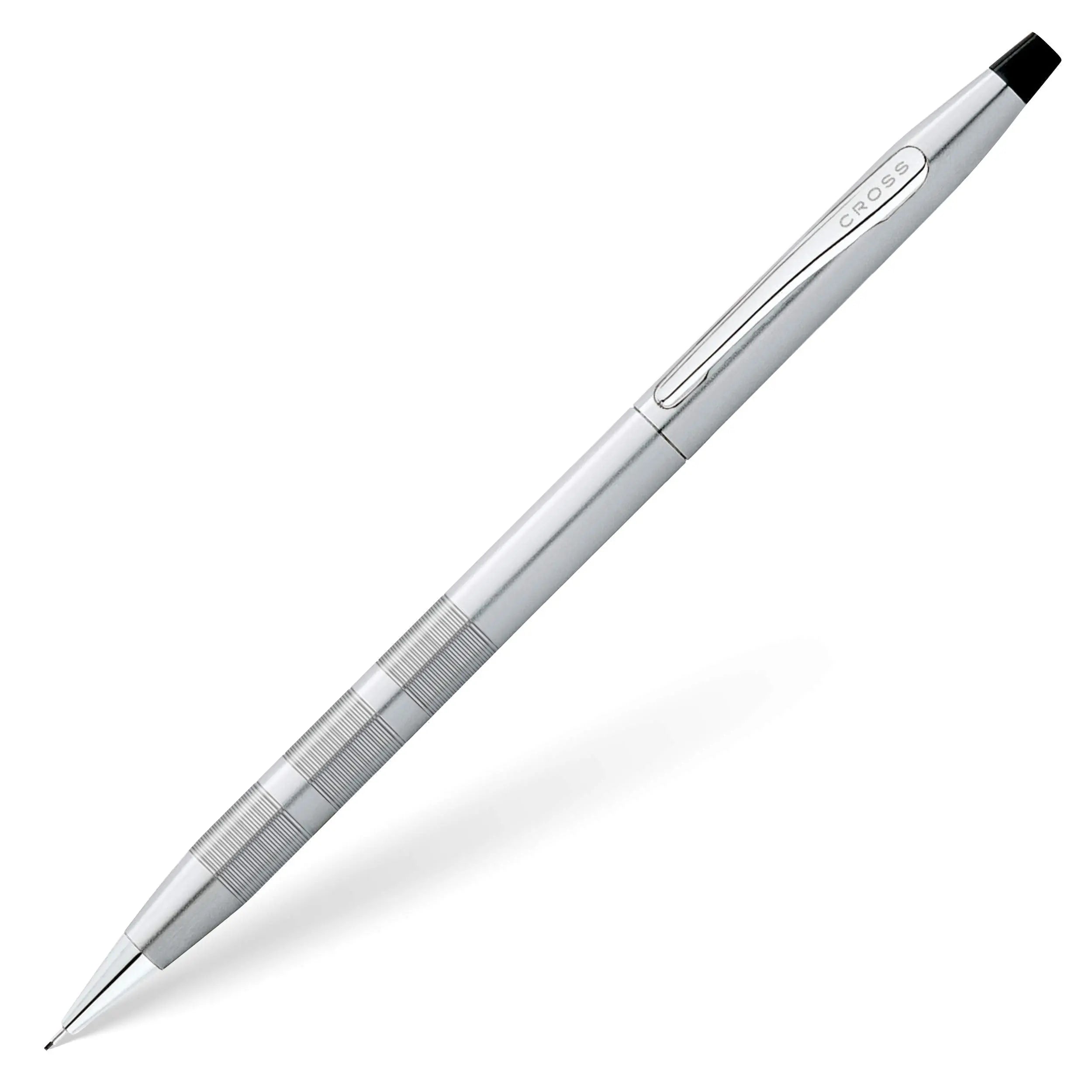 Cross Classic Century Refillable Pencil, 0.7mm, Includes Premium Gift Box - Satin Chrome - crosspenmall.com