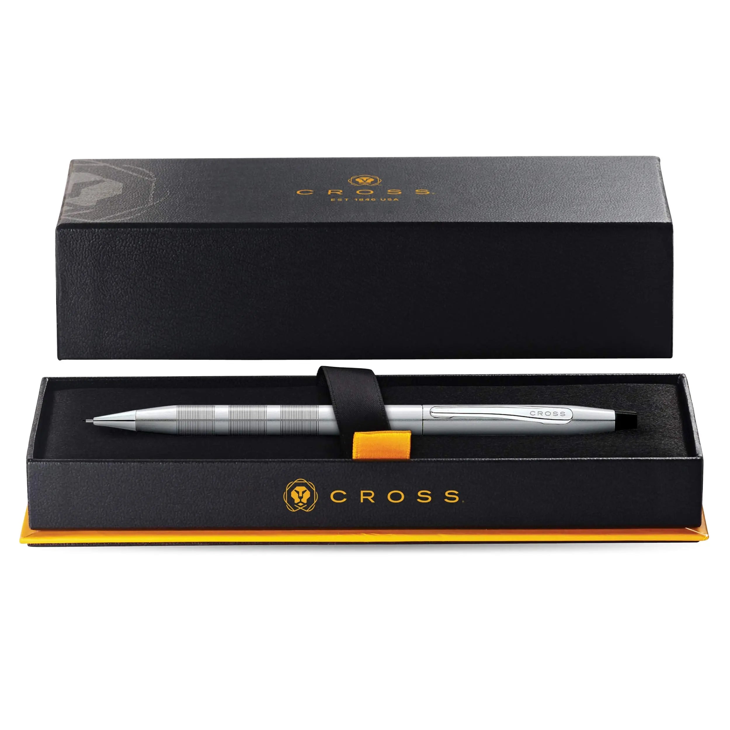 Cross Classic Century Refillable Pencil, 0.7mm, Includes Premium Gift Box - Satin Chrome - crosspenmall.com