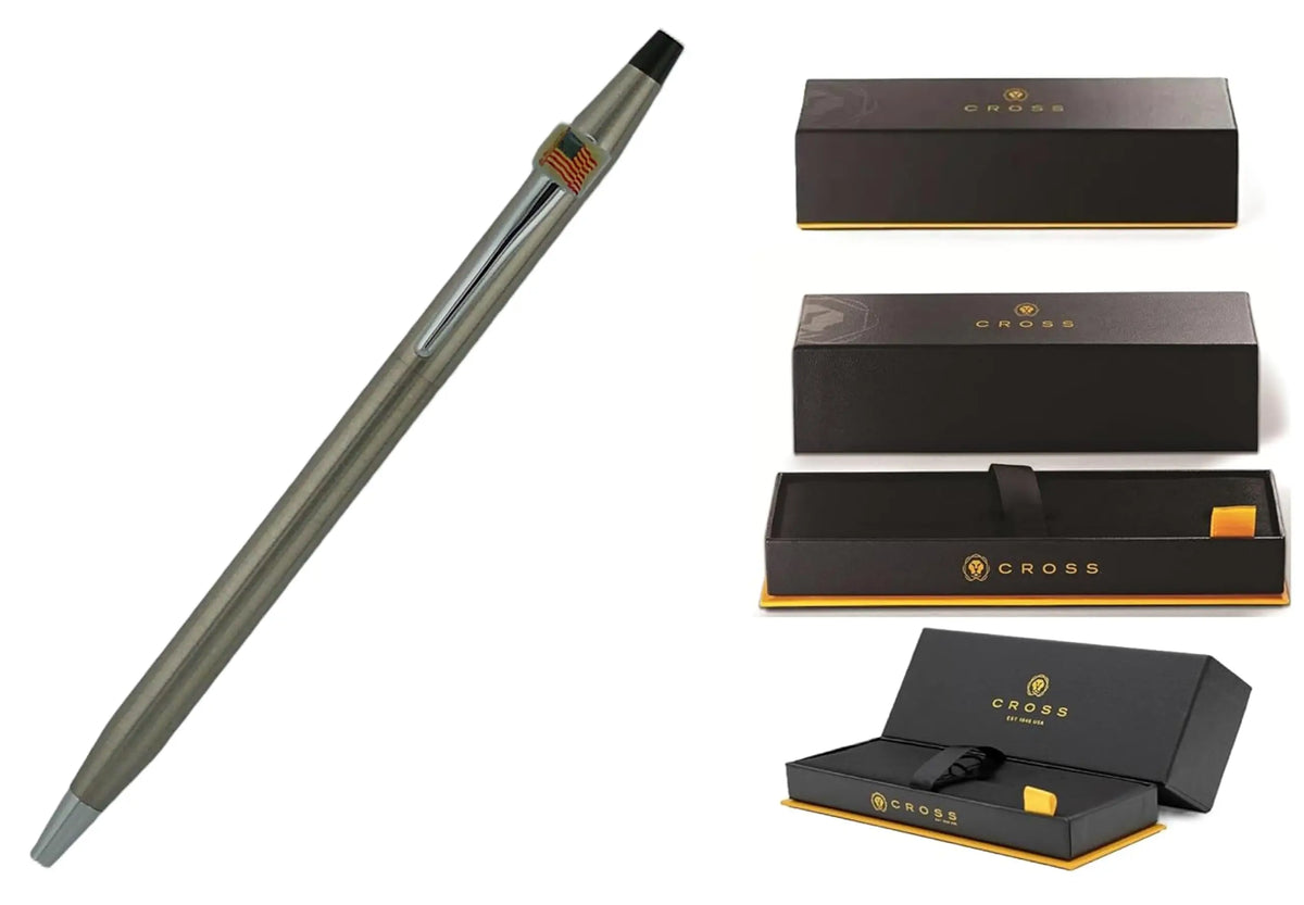 Cross Classic Century Solid Stainless Steel BallPoint Pen, Made in the USA cross