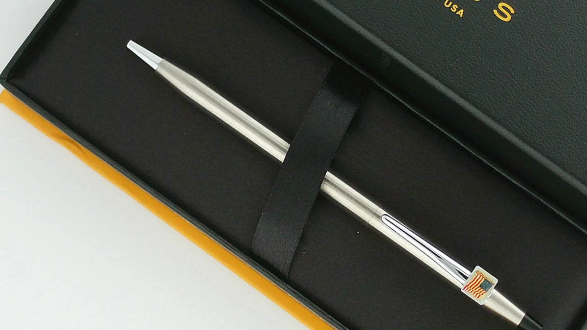 Cross Classic Century Solid Stainless Steel BallPoint Pen, Made in the USA cross