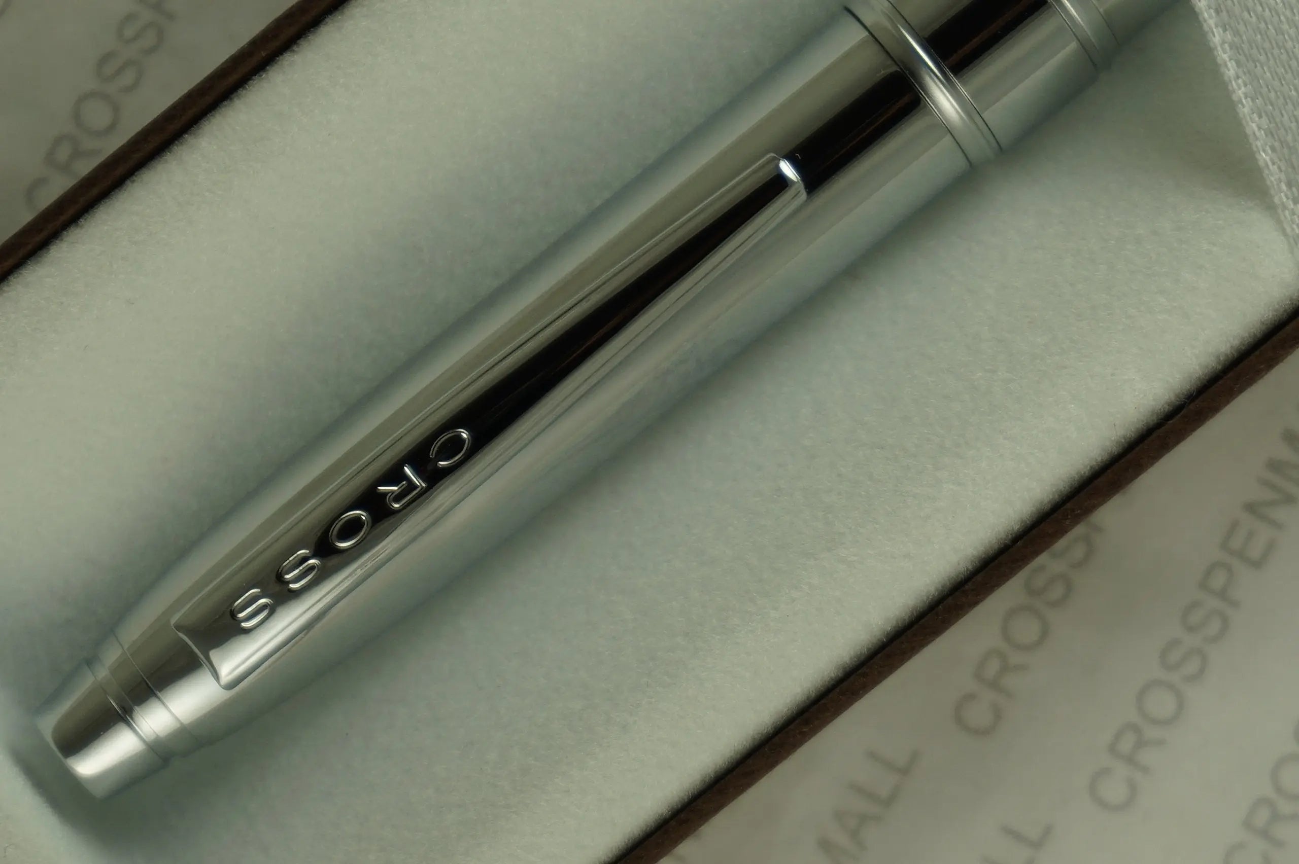 Cross Classic Stratford with Extremely Polished Chrome Barrel, Appointments with Satin Trim mid Band with 0.7mm Lead Pencil - crosspenmall.com