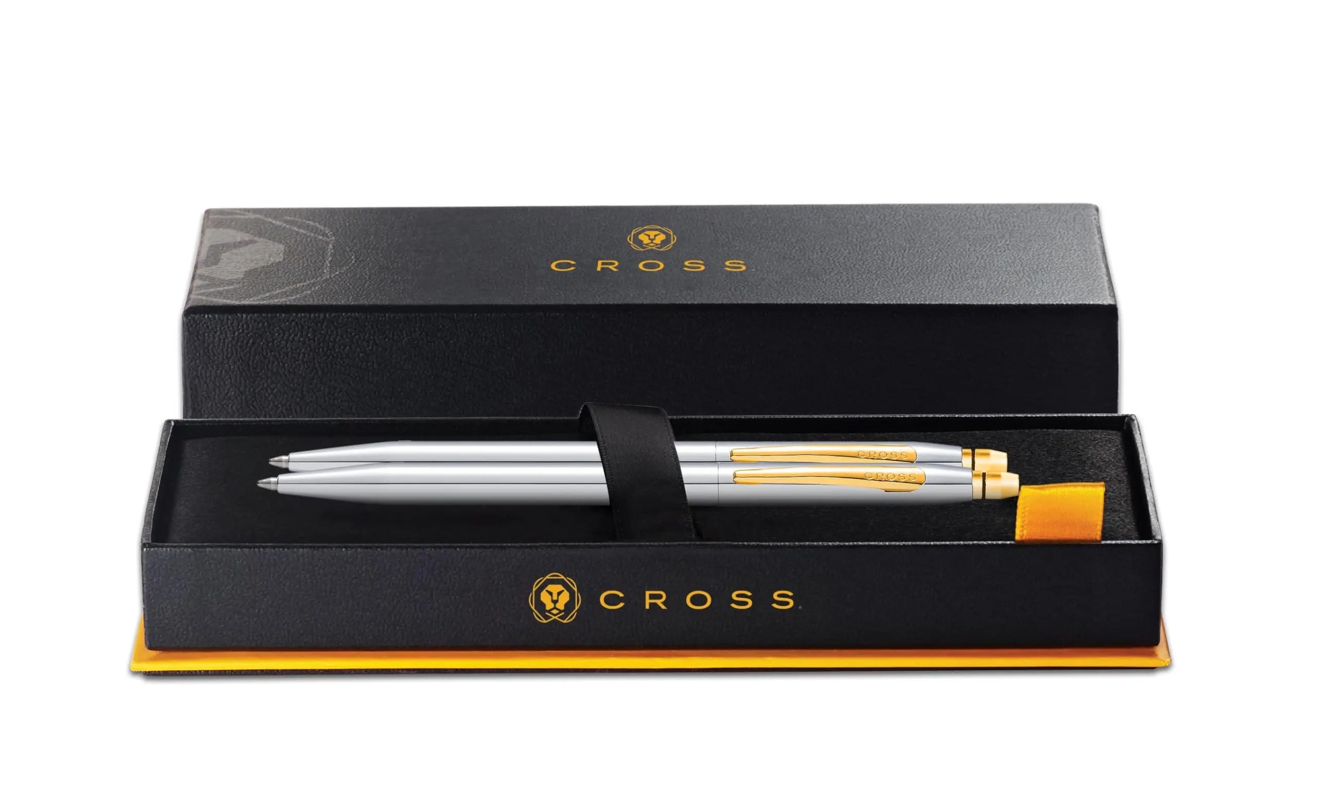 Cross Click Medalist Chrome with Gold-tone Appointments Ballpoint Pen - crosspenmall.com