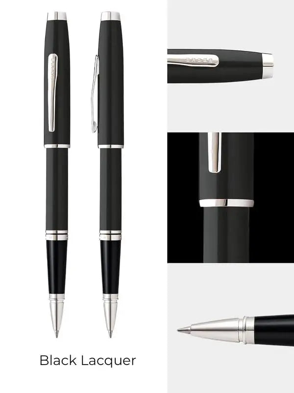 Cross Coventry Black Lacquer Rollerball Pen - Refillable Pen for Smooth Writing - Professional, Elegant Companion - Black Ink - Long-Lasting Use - Desk Essential - Gift-Ready cross