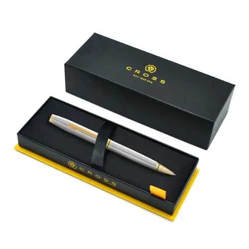 Cross Coventry Polished Chrome with Gold-Tone Ballpoint Pen - crosspenmall.com