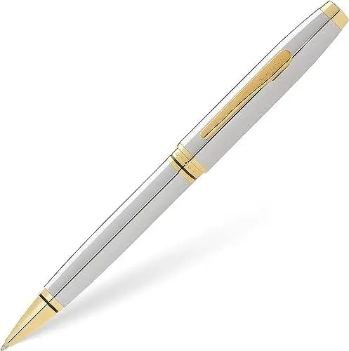 Cross Coventry Polished Chrome with Gold-Tone Ballpoint Pen - crosspenmall.com