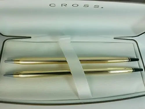 Cross Desk 10KT Gold Rolled/Filled Pen and 0.7MM Pencil Set cross