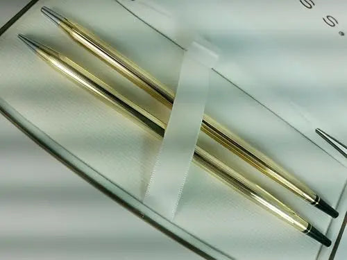 Cross Desk 10KT Gold Rolled/Filled Pen and 0.7MM Pencil Set cross