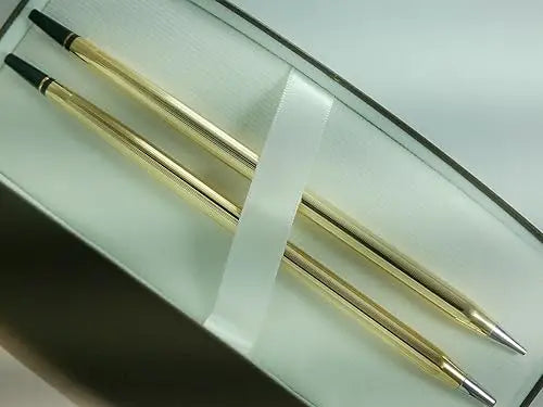 Cross Desk 10KT Gold Rolled/Filled Pen and 0.7MM Pencil Set cross