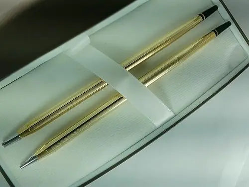 Cross Desk 10KT Gold Rolled/Filled Pen and 0.7MM Pencil Set cross