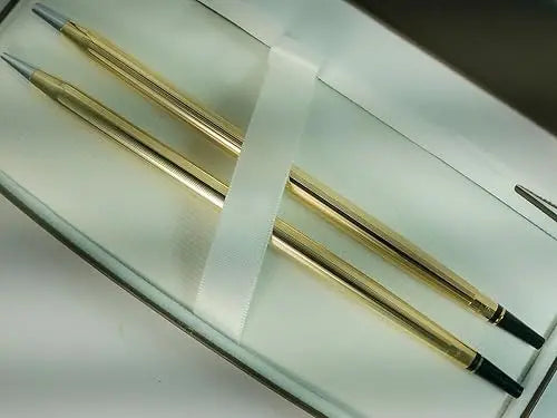 Cross Desk 10KT Gold Rolled/Filled Pen and 0.7MM Pencil Set cross