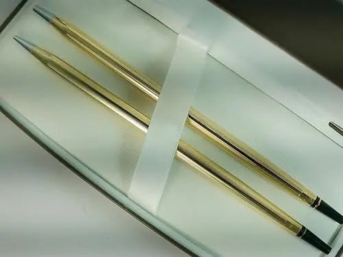 Cross Desk 10KT Gold Rolled/Filled Pen and 0.7MM Pencil Set cross