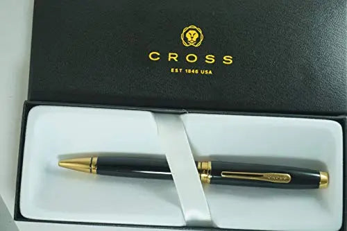 Cross Distinguished Classic II Silhouette Coventory Medalist of 23KT Gold appointment Extremely Polished Appointments Ballpoint Pen. All the Charm of a Classic Style Cross Pen. Cross