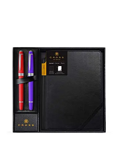 Cross Dotted Journal w/Two Bailey Light Rollerball Pens Cross