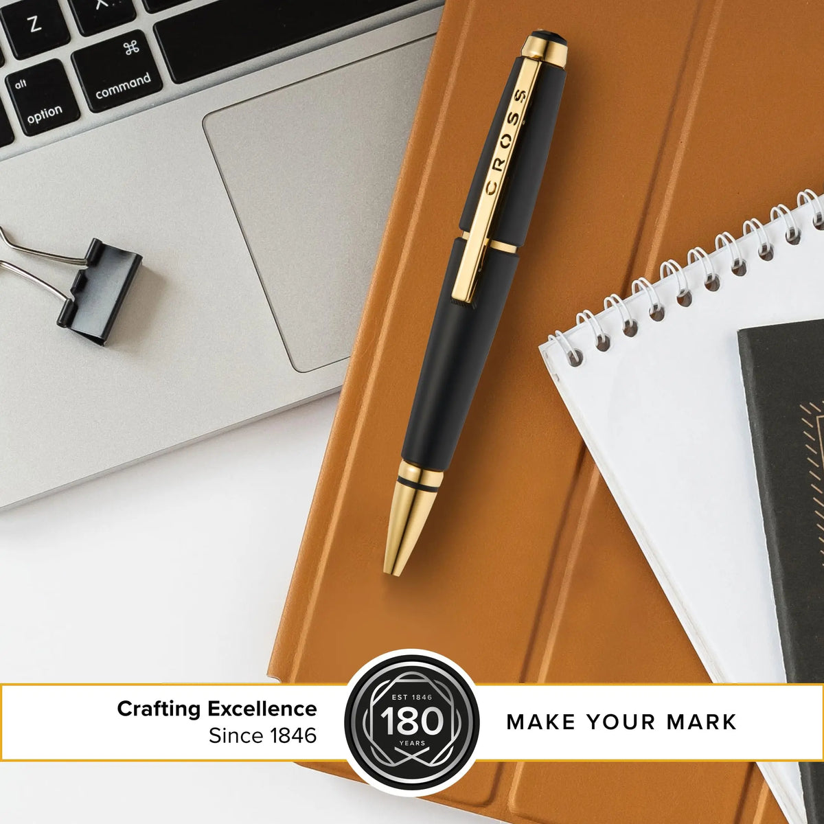 Cross Edge Lacquer Gel Rollerball Pen, Black Ink - Elegant Accessory for Effortless Writing - Capless Slide-Open & Snap-Shut Design - Ergonomic Shape - Comfortable Grip - Ideal Gift cross