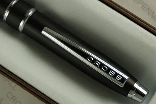 Cross Executive Companion Matte Black,Cross Signature Jewelry-Quality Center Bands & Spring Loaded Unique Clip Ballpoint Pen .Great Gift for Graduation,Christmas,Wedding, Birthday,Christening etc - crosspenmall.com