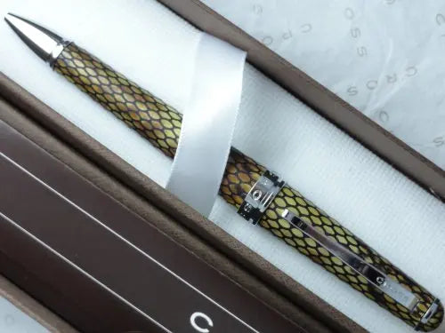 Cross Executive Style Genuine Textures and Diamondback Leather Italian Leather Ball Pen. Imagine a Leather Pen from Cross Stable. My Store