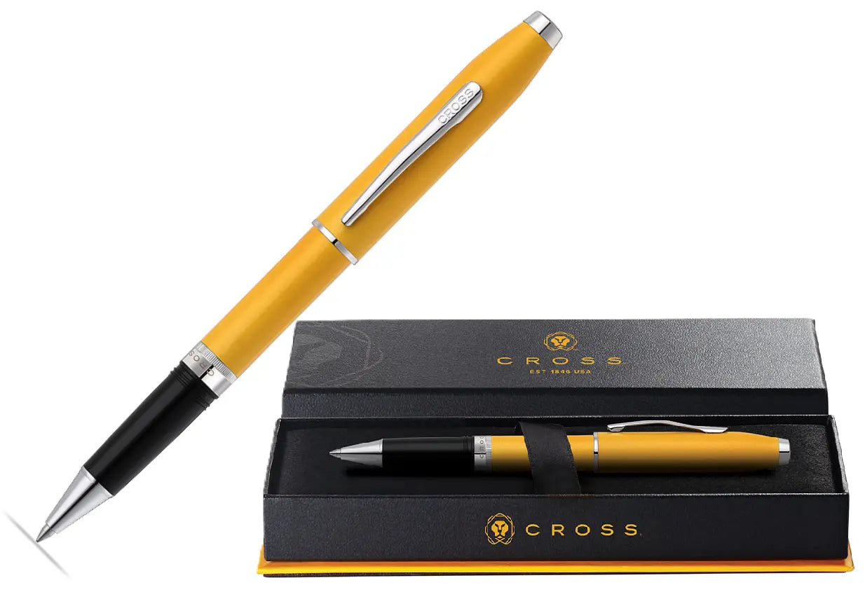 Cross Foundry Metallic Pen with unique Cross Signature Double Center Ring, in gift Box Cross