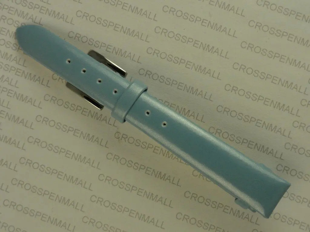 Cross Full Grain Antiallergic Sky Blue Leather Wristwatch Band, 15MM crosspenmall.com