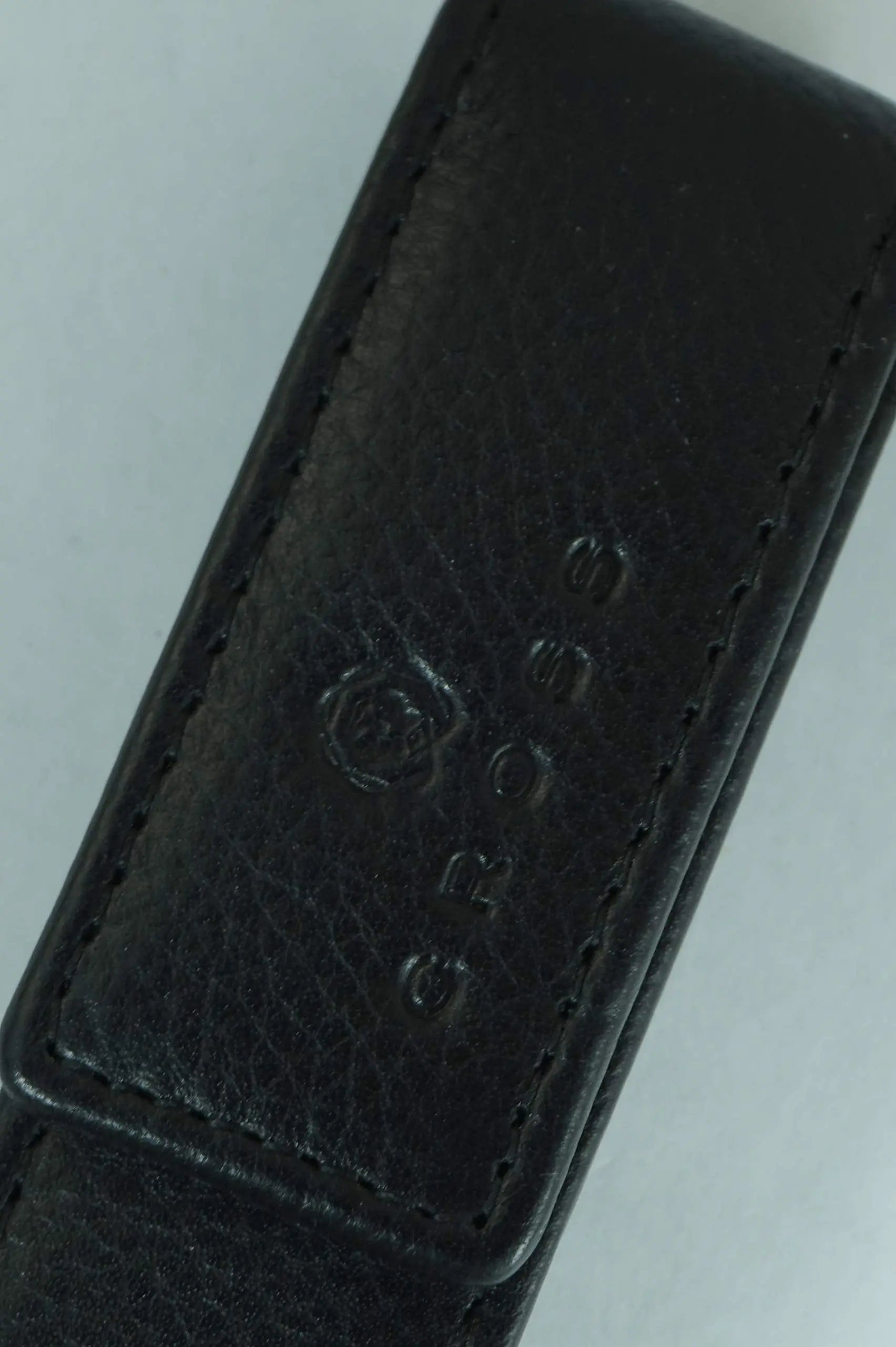 Cross Full Grain Italian Leather, Signature Perforated Detailing, Single Flip Top Pen Pouch with Secure snap, Black and Can Accommodate Any Cross Pen Cross