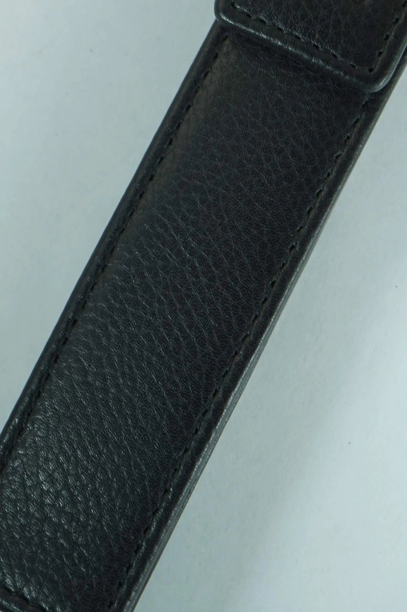 Cross Full Grain Italian Leather, Signature Perforated Detailing, Single Flip Top Pen Pouch with Secure snap, Black and Can Accommodate Any Cross Pen Cross