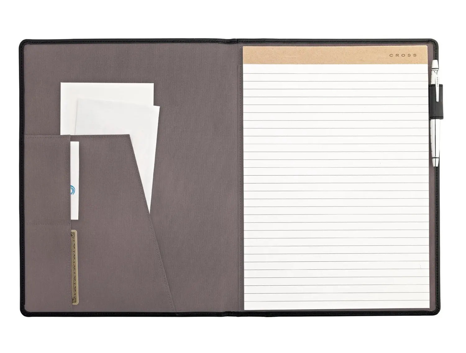 Cross Legacy Top Grain Smooth Italian Black Leather A4 Padfolio & Cross Pen AC237-2 New old stock Cross