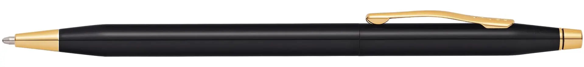Cross Limited Collection Classic Century Pearlescent Black PVD Barrel and Gold Appointments Ballpoint Pen - crosspenmall.com