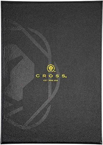 Cross Limited Collection x Series with Patented snap-open, snap-shut slide Gel Ink Black Barrel Selectip Rollerball Pen with Matching full grain Leather Case in corporate gift box - crosspenmall.com