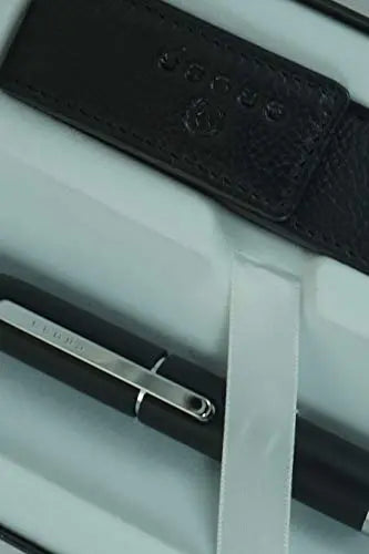 Cross Limited Collection x Series with Patented snap-open, snap-shut slide Gel Ink Black Barrel Selectip Rollerball Pen with Matching full grain Leather Case in corporate gift box - crosspenmall.com