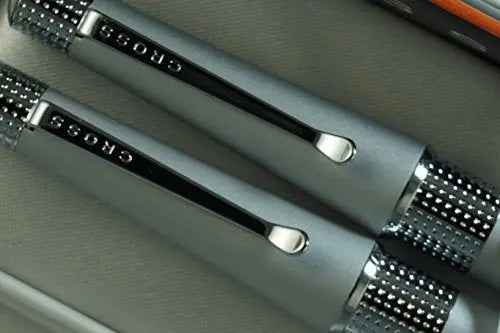 Cross Limited Edition Beverly Matte Satin with Cross Signature Pronounced Center Band Fountain Pen and Ballpoint Pen Set.A Great Wedding, Birthday, Graduation & Christmas Gift - crosspenmall.com