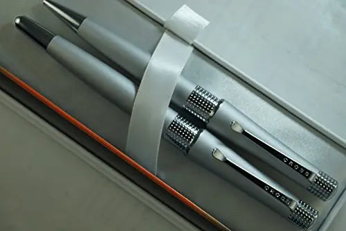 Cross Limited Edition Beverly Matte Satin with Cross Signature Pronounced Center Band Fountain Pen and Ballpoint Pen Set.A Great Wedding, Birthday, Graduation & Christmas Gift - crosspenmall.com