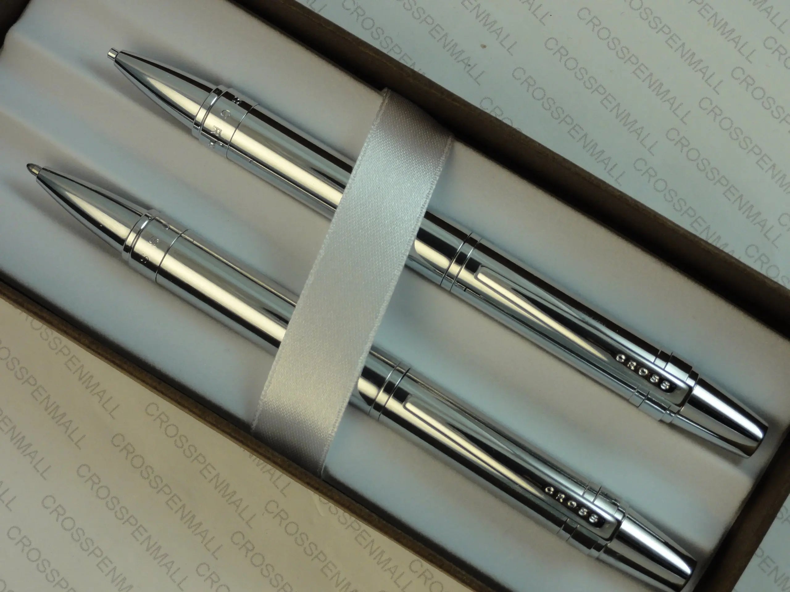 Cross Limited Edition Extremely Polished Chrome Nile Pen Pencil Set - crosspenmall.com
