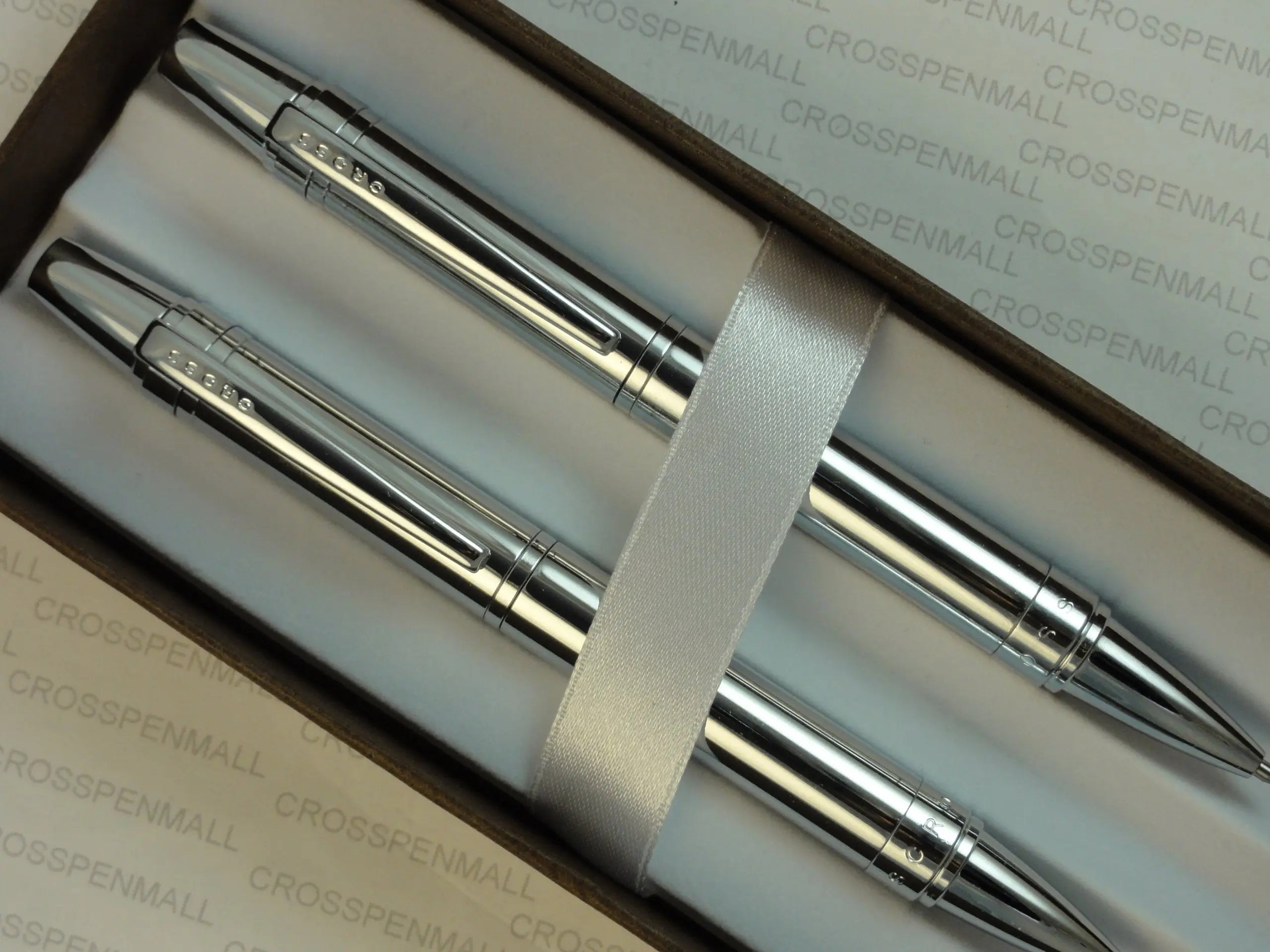 Cross Limited Edition Extremely Polished Chrome Nile Pen Pencil Set - crosspenmall.com