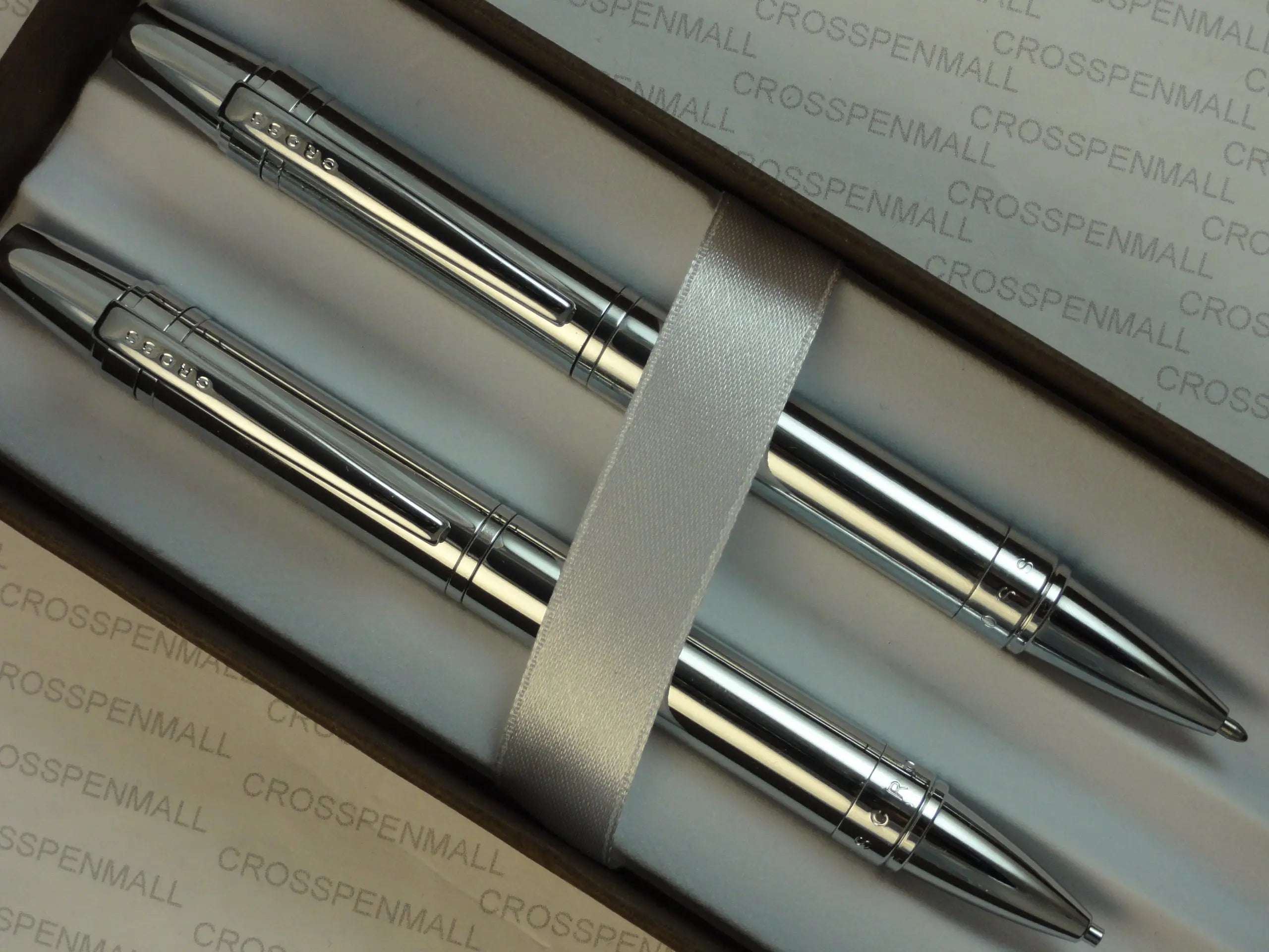 Cross Limited Edition Extremely Polished Chrome Nile Pen Pencil Set - crosspenmall.com