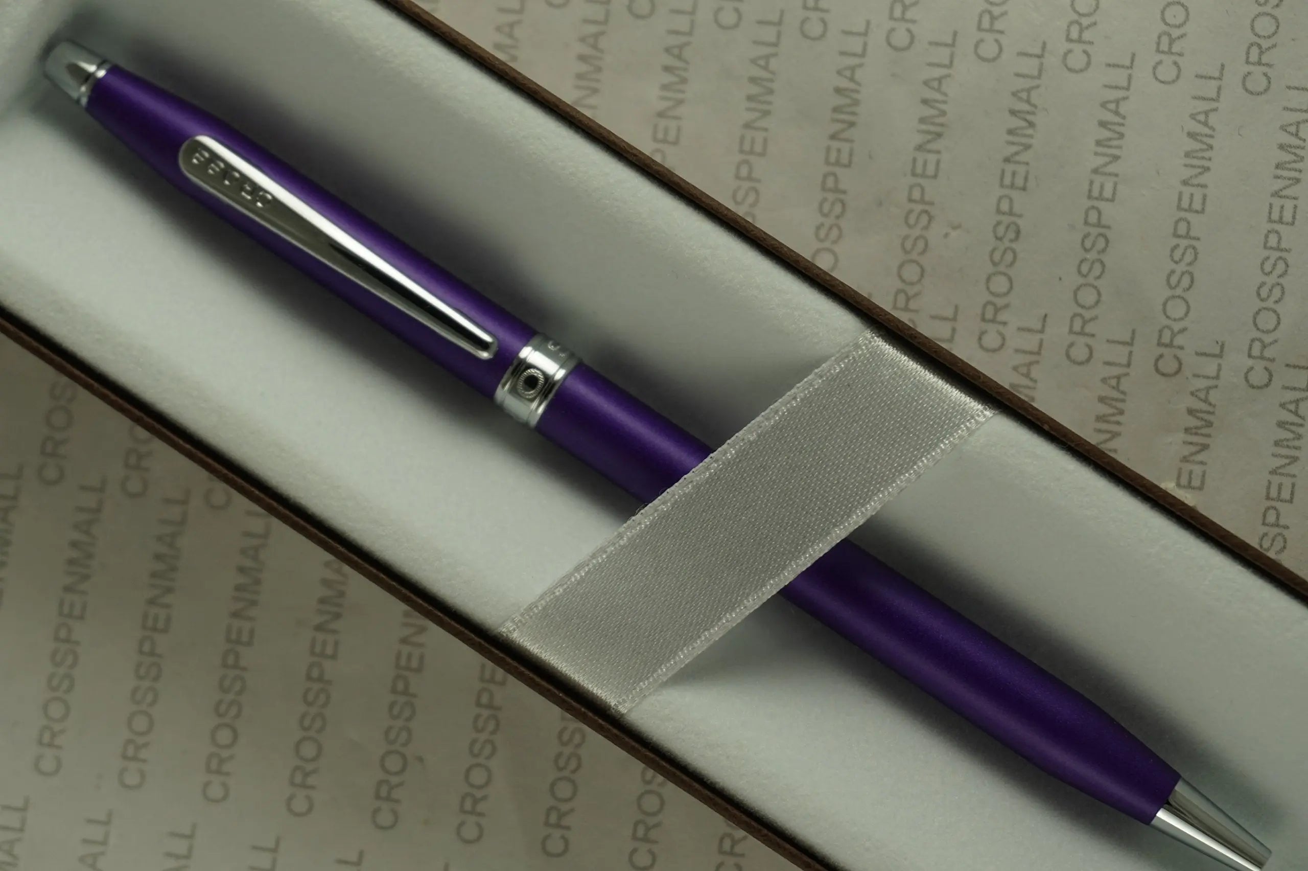 Cross Limited Series Century Classic Colors Tender Matte Splash of Pearlescent Violet Purple and Extremely Polished Appointments with Jewelry-Quality Center Band Medium Point Ballpoint Pen Cross