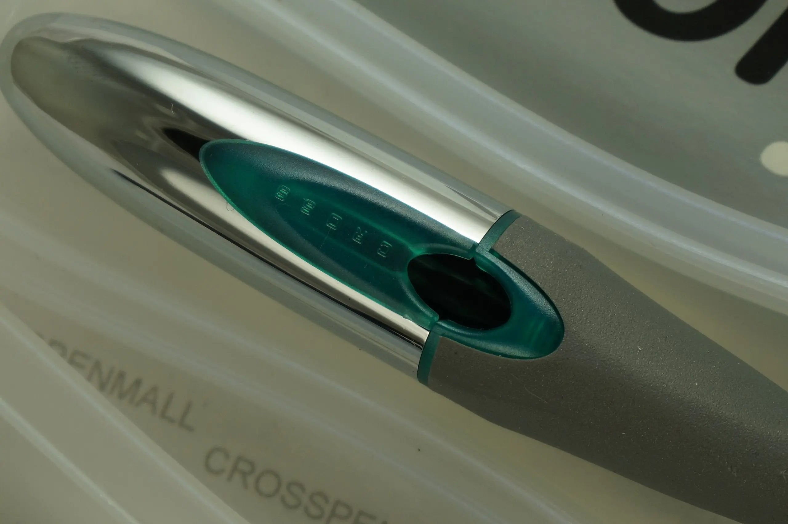 Cross Made in The USA Celestial Blue Chrome Metal Gel Ink Rolling Ball Ion Pen with Kep Clip and Lanyard Cross
