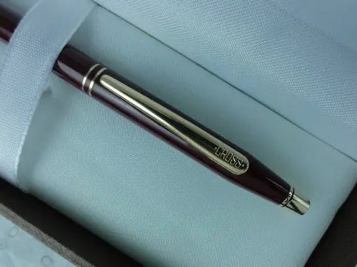Cross Made in USA Classic Century"Signature Series" Burgundy 0.5MM Pencil with 23K Gold Appointments and Decorative Center Rings crosspenmall.com