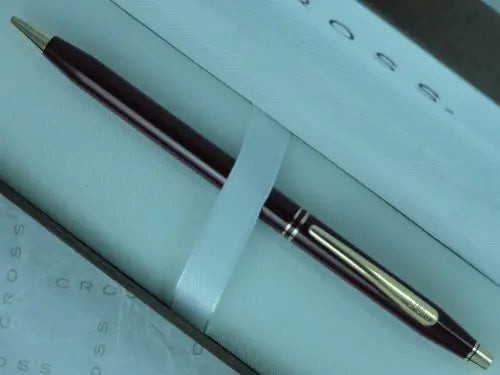 Cross Made in USA Classic Century"Signature Series" Burgundy 0.5MM Pencil with 23K Gold Appointments and Decorative Center Rings crosspenmall.com