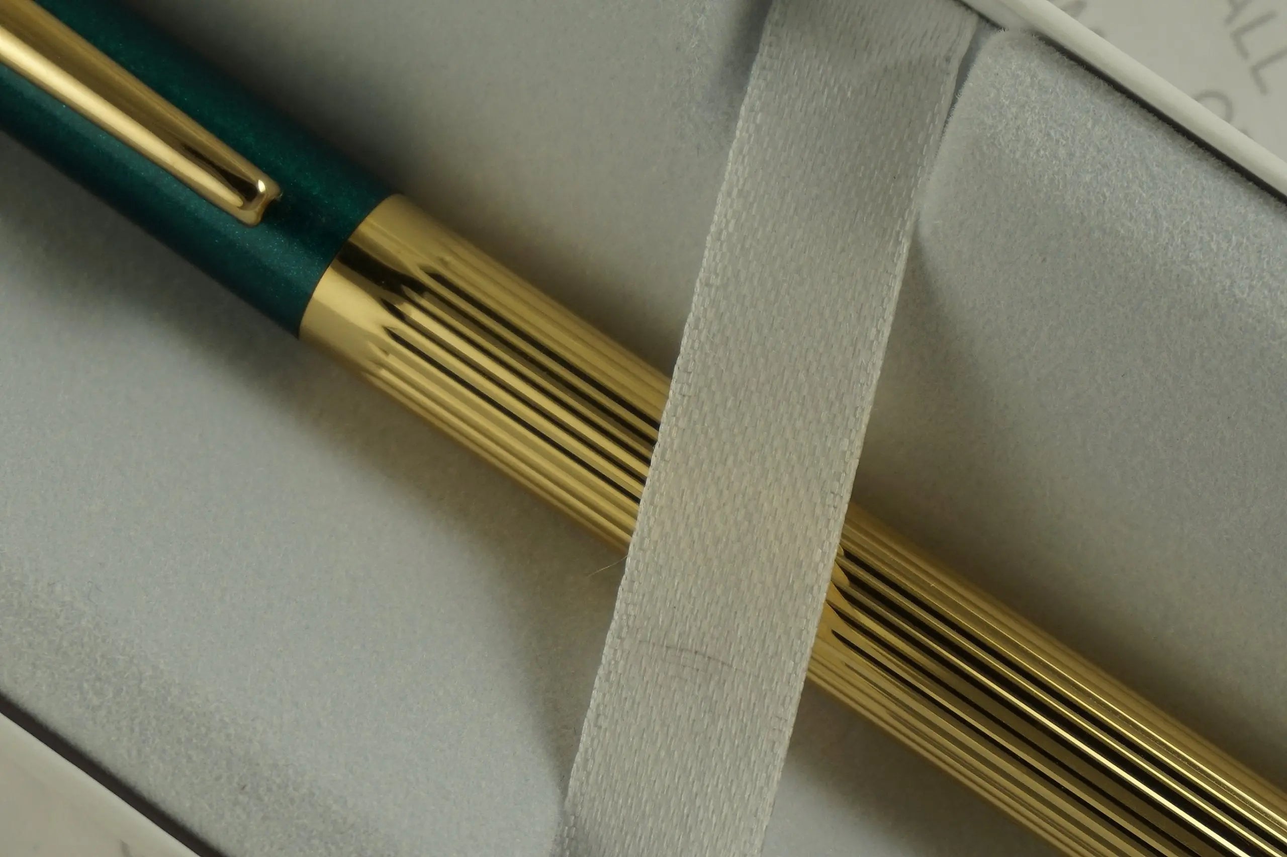 Cross Made in USA Limited Edition Art Deco Metropolis 22KT Gold Barrel and Green Accent Ballpoint Pen crosspenmall.com