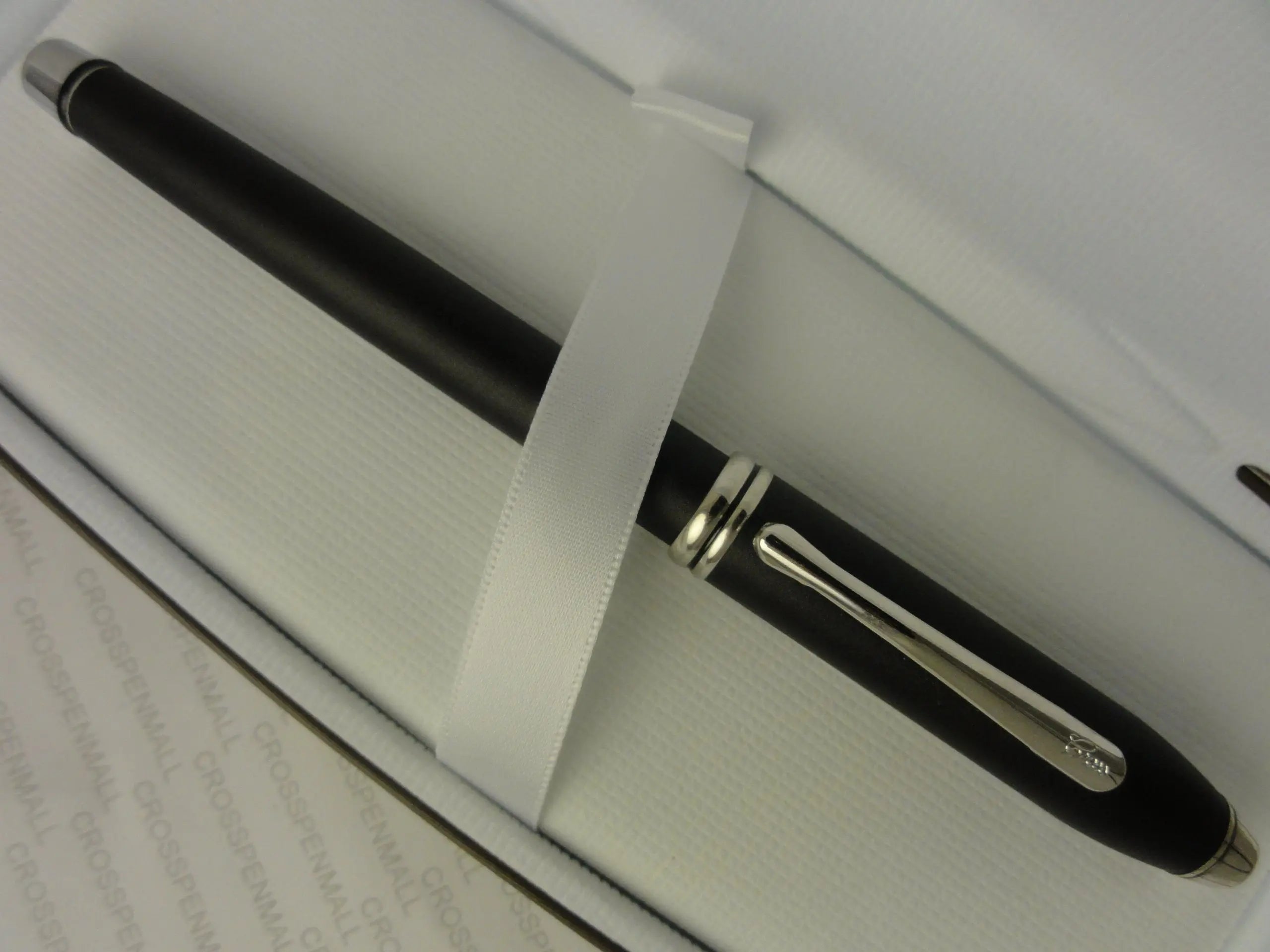 Cross Made in the USA Townsend Satin Cosmos Black and Rhodium Rollerball Pen My Store