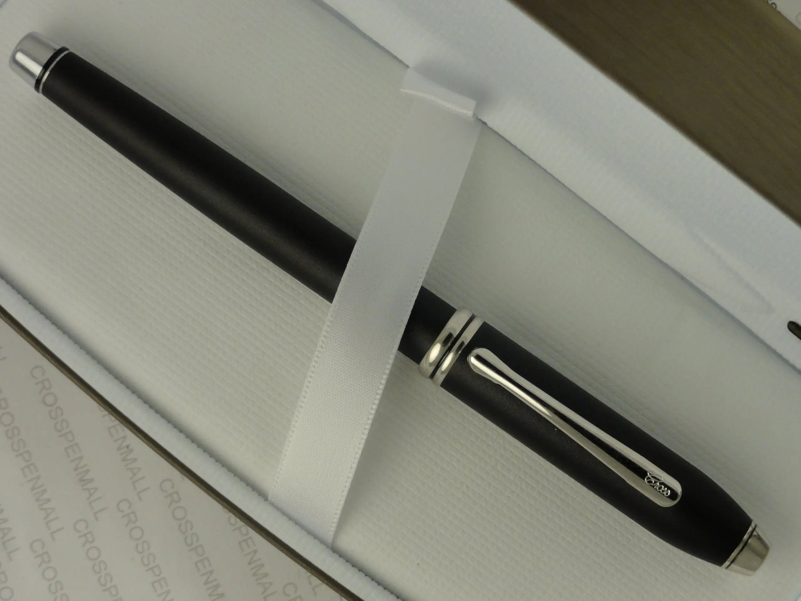 Cross Made in the USA Townsend Satin Cosmos Black and Rhodium Rollerball Pen My Store